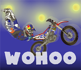 love motocross! love bike! love race!2 sticker #10558779