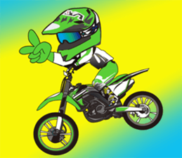 love motocross! love bike! love race!2 sticker #10558800