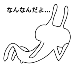 Indecision rabbit 5 sticker #10558907