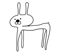 Indecision rabbit 3 sticker #10559053