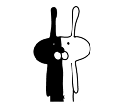 Indecision rabbit 3 sticker #10559078