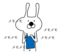 Indecision rabbit 4 sticker #10559366