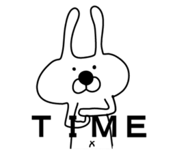 Indecision rabbit 4 sticker #10559370