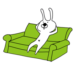 Indecision rabbit 4 sticker #10559380