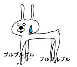 Indecision rabbit 4 sticker #10559382