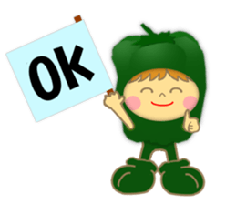 Kids of the costume sticker #10559746