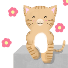 any cat have face of the back sticker #10559813