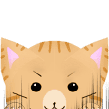 any cat have face of the back sticker #10559821