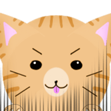 any cat have face of the back sticker #10559822