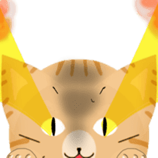 any cat have face of the back sticker #10559824