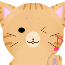 any cat have face of the back sticker #10559833