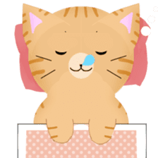 any cat have face of the back sticker #10559837