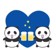 Lovely Panda - Pan kun sticker #10560051