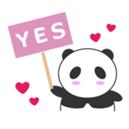 Lovely Panda - Pan kun sticker #10560071