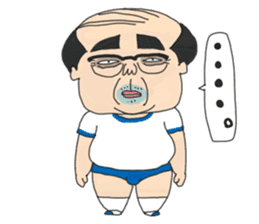 middle age high school student 3 sticker #10560120