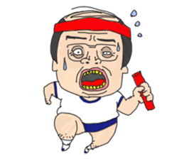 middle age high school student 3 sticker #10560131