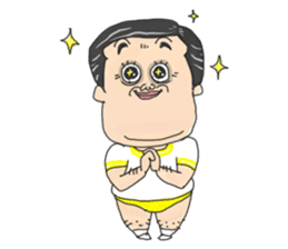 middle age high school student 3 sticker #10560136