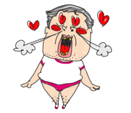 middle age high school student 3 sticker #10560139