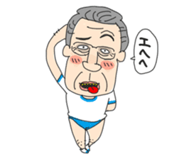 middle age high school student 3 sticker #10560152