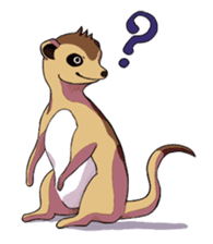 Sticker of meerkat of Marron sticker #10560720