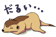 Sticker of meerkat of Marron sticker #10560723