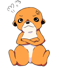 Sticker of meerkat of Marron sticker #10560734