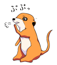 Sticker of meerkat of Marron sticker #10560735