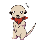 Sticker of meerkat of Marron sticker #10560738