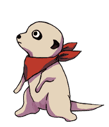 Sticker of meerkat of Marron sticker #10560739