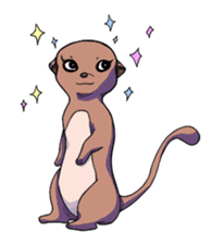 Sticker of meerkat of Marron sticker #10560743