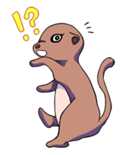 Sticker of meerkat of Marron sticker #10560744