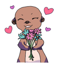 Sticker of meerkat of Marron sticker #10560746