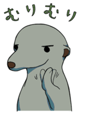 Sticker of meerkat of Marron sticker #10560752