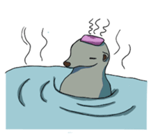 Sticker of meerkat of Marron sticker #10560754