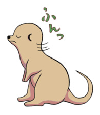 Sticker of meerkat of Marron sticker #10560756