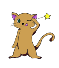 Sticker of meerkat of Marron sticker #10560757