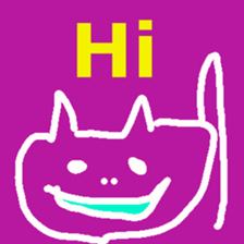 Colourful Cat! sticker #10560802