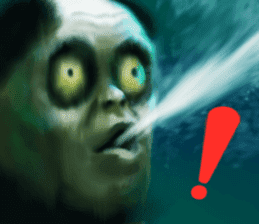 Strange! If it's seen, it may be cursed. sticker #10560859