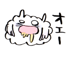 cloudy bird sticker #10561643