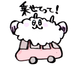 cloudy bird sticker #10561645