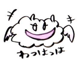 cloudy bird sticker #10561648