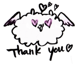 cloudy bird sticker #10561652