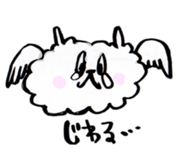 cloudy bird sticker #10561653
