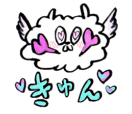 cloudy bird sticker #10561654