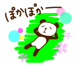 Cherry-blossom viewing of Costume panda sticker #10561824