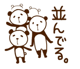 Cherry-blossom viewing of Costume panda sticker #10561832