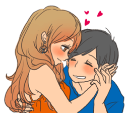 snuggling sticker sticker #10562237