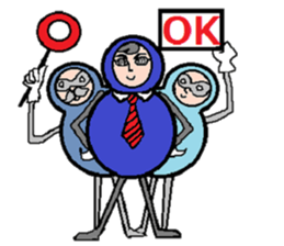 Indomitable Daruma sticker #10562608