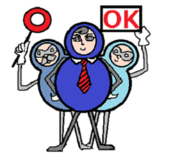 Indomitable Daruma sticker #10562608