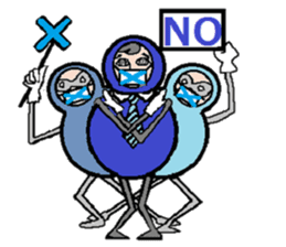 Indomitable Daruma sticker #10562609